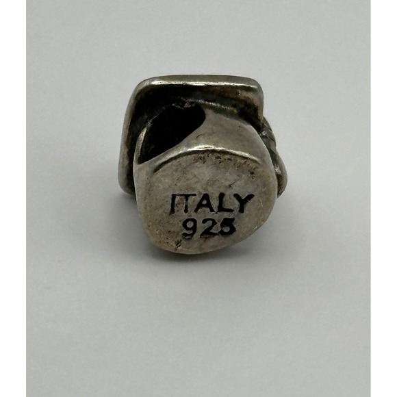 Graduation Cap Bracelet Charm Sterling Silver - Picture 6 of 6